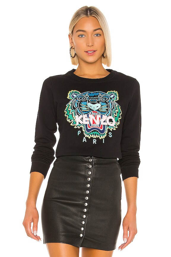 view 1 of 4 Classic Tiger Co Molleton Sweatshirt in Black