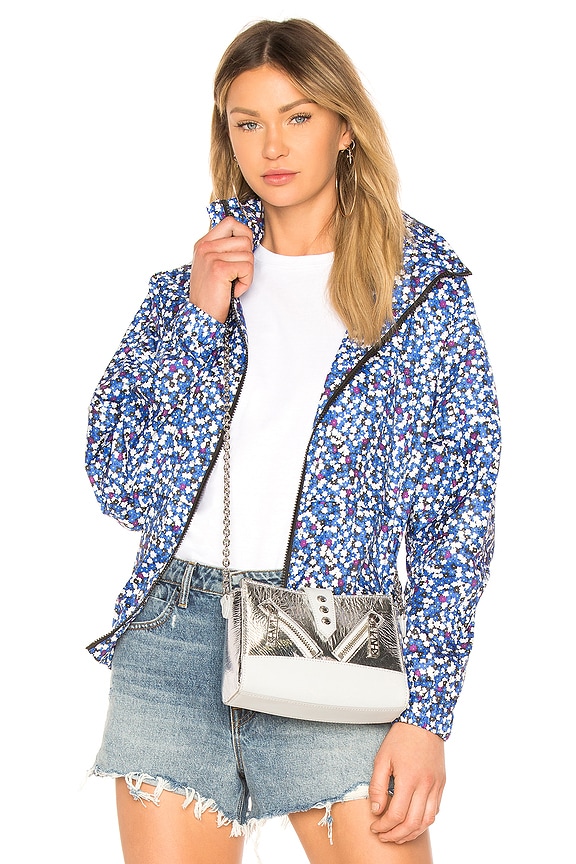 view 2 of 5 Printed Windbreaker in Navy Blue