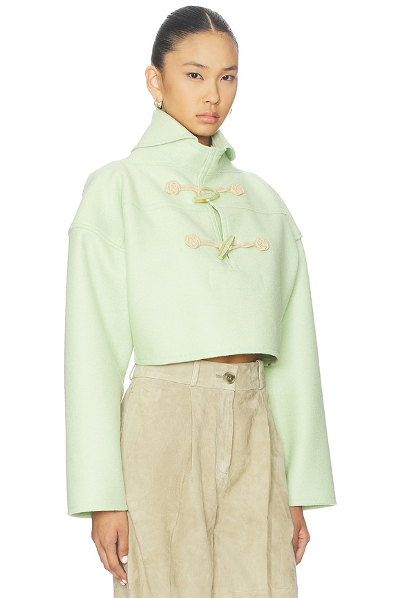 view 2 of 4 BLOUSON CROPPED in Almond Green