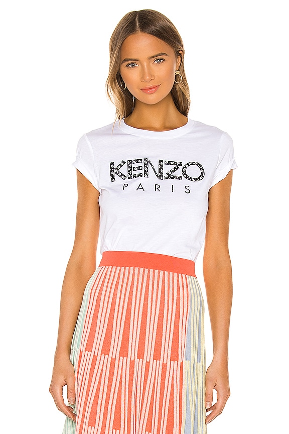 Kenzo Classic Kenzo Paris T Shirt in White | REVOLVE