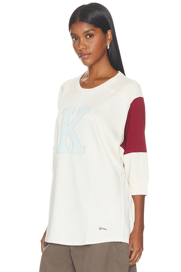 view 2 of 4 Varsity Top in ecru