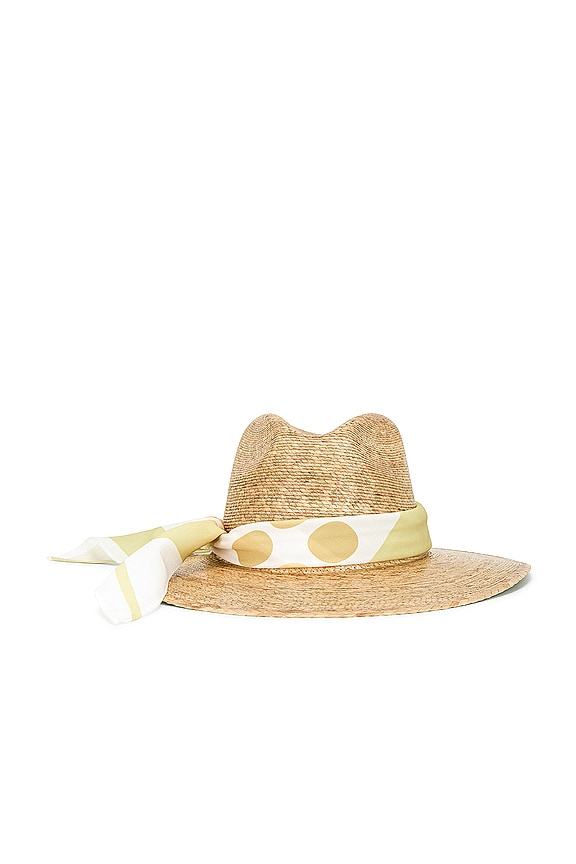 view 2 of 3 Palma Fedora in Pistachio Scarf