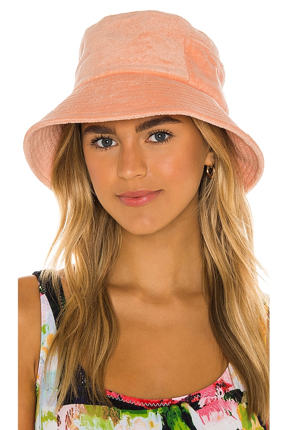 view 1 of 4 Wave Bucket Hat in Pastel Peach