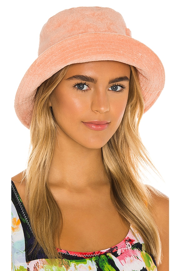 view 2 of 4 Wave Bucket Hat in Pastel Peach