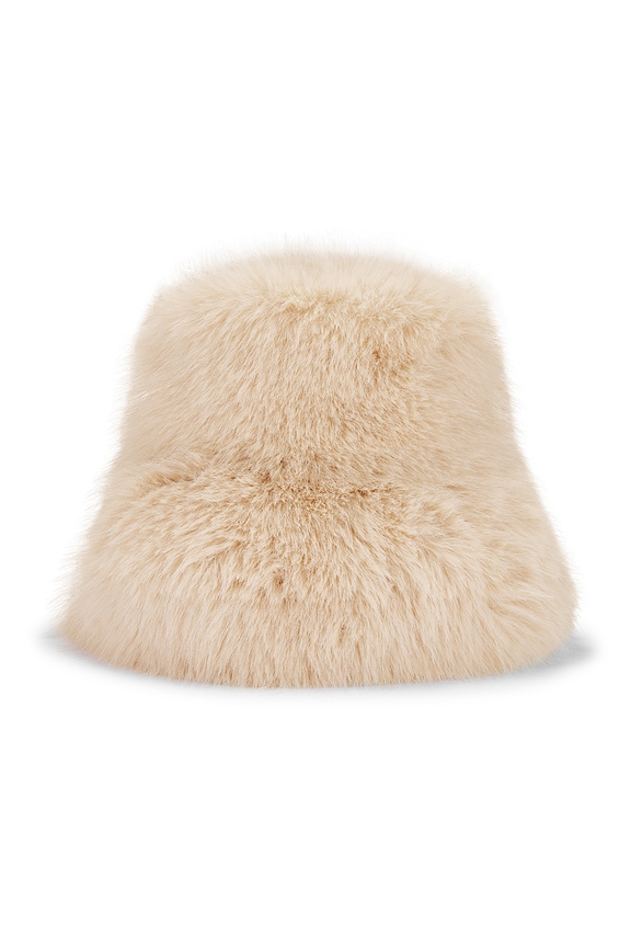 view 2 of 3 Snuggle Fur Bucket Hat in Almond
