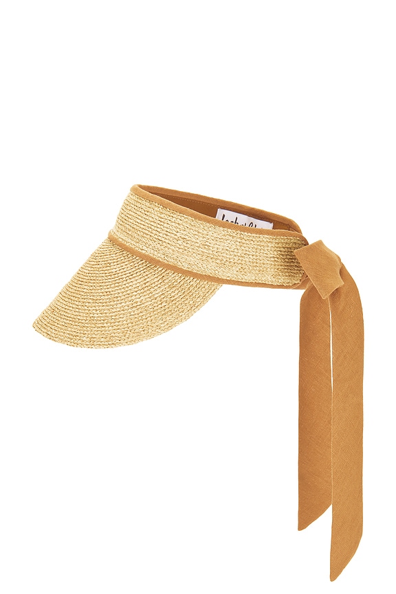 Lack of Color Linen Visor in Natural & Cinnamon | REVOLVE display picture 1