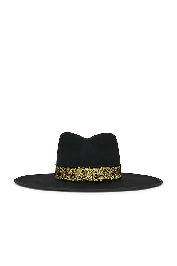 view 1 of 3 Rancher Hat in Noir & Gold Special