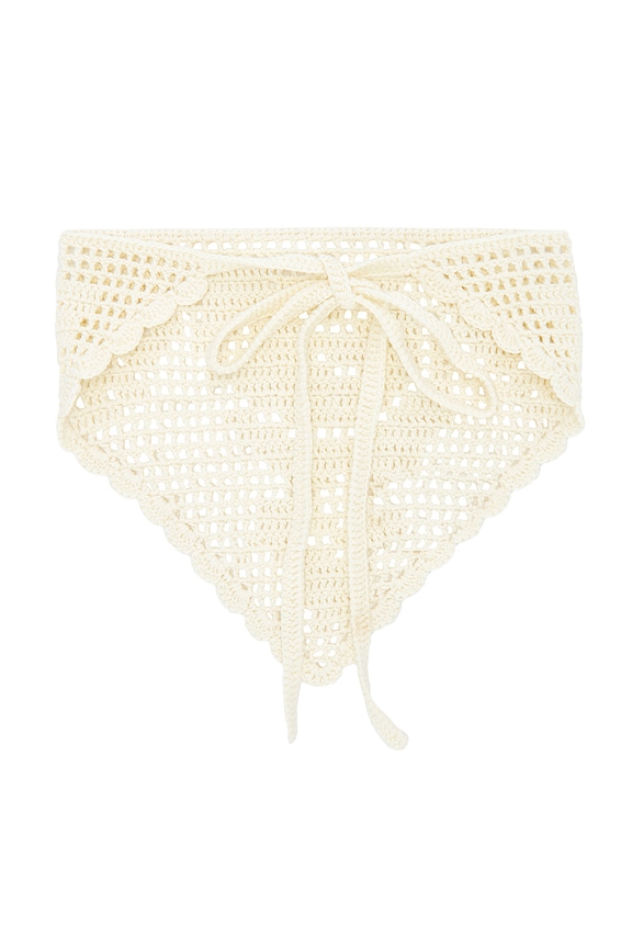 view 2 of 2 Triangle Bandana in Ivory Rose