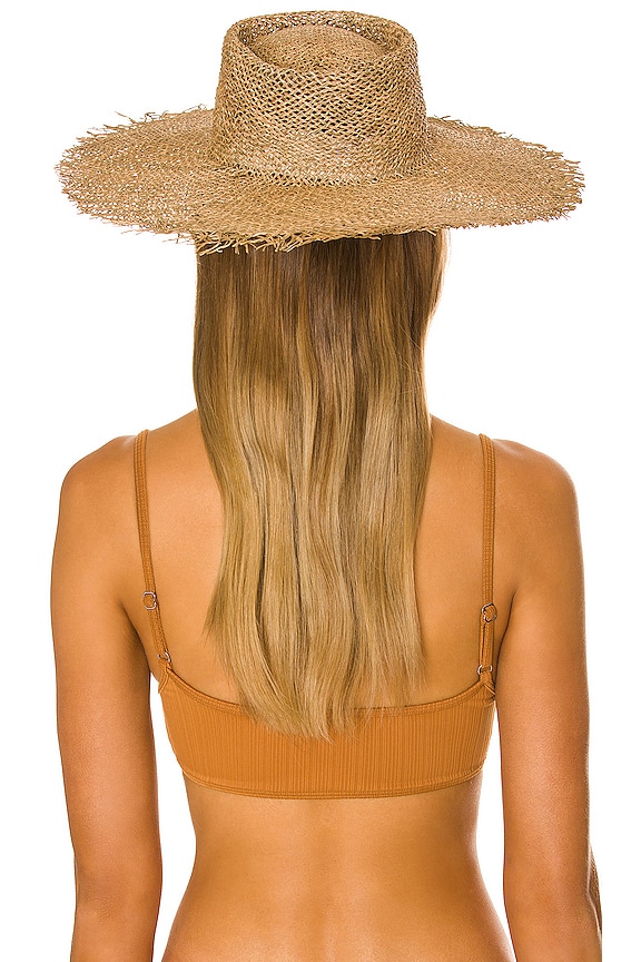 view 2 of 3 Sunnydip Fray Boater Hat in Seagrass