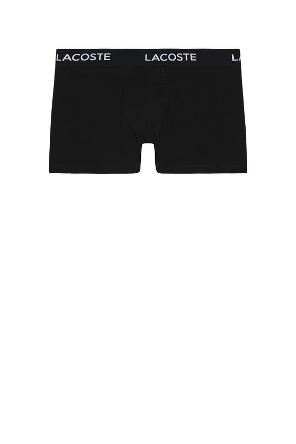 view 2 of 3 5-Pack Stretch Cotton Trunks in Black