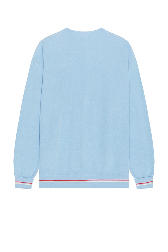 view 2 of 5 Relaxed Fit Stripe Accent Cardigan in Overview & Grenadine