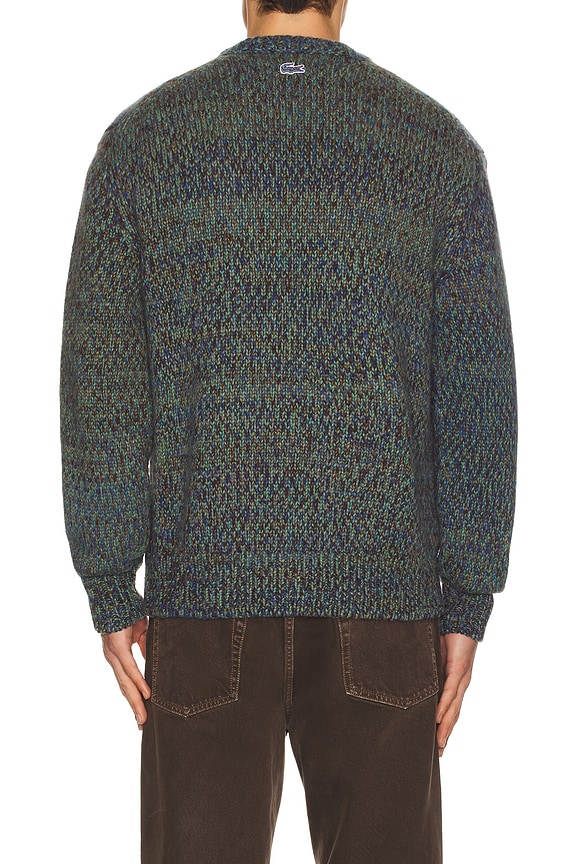 view 2 of 5 Classic Fit Intarsia Knit Sweater in Bleu France Mouline