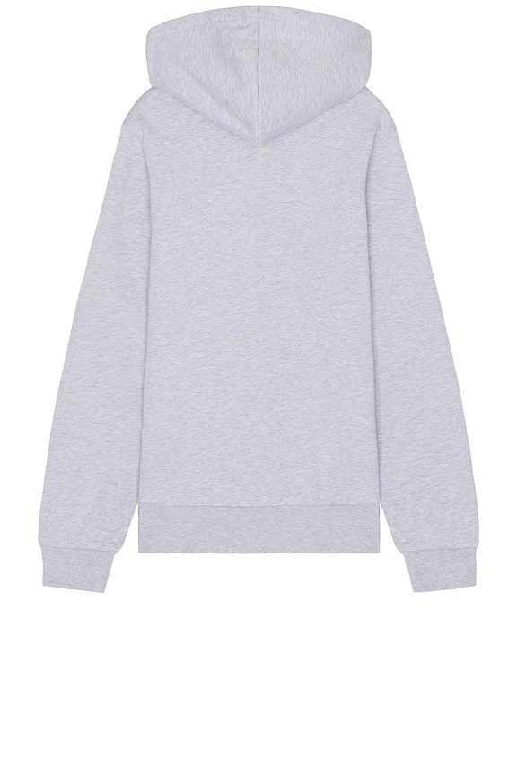 view 2 of 5 Fleece Zipped Hoodie in Silver Chine