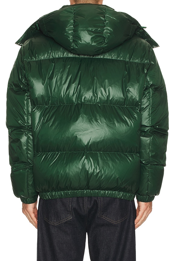 view 2 of 5 Nylon Shiney Puffer Jacket in Green