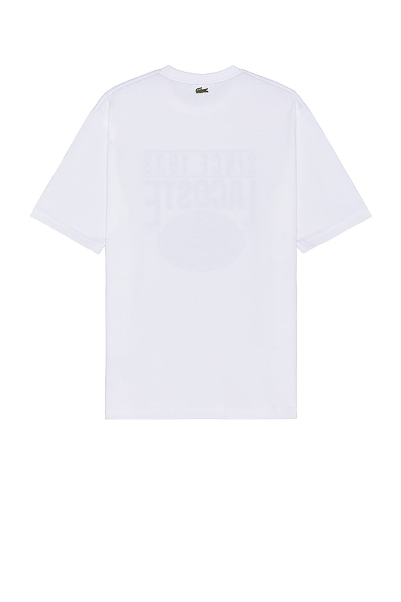 view 2 of 4 Large Croc Loose Fit Tee in Blanc