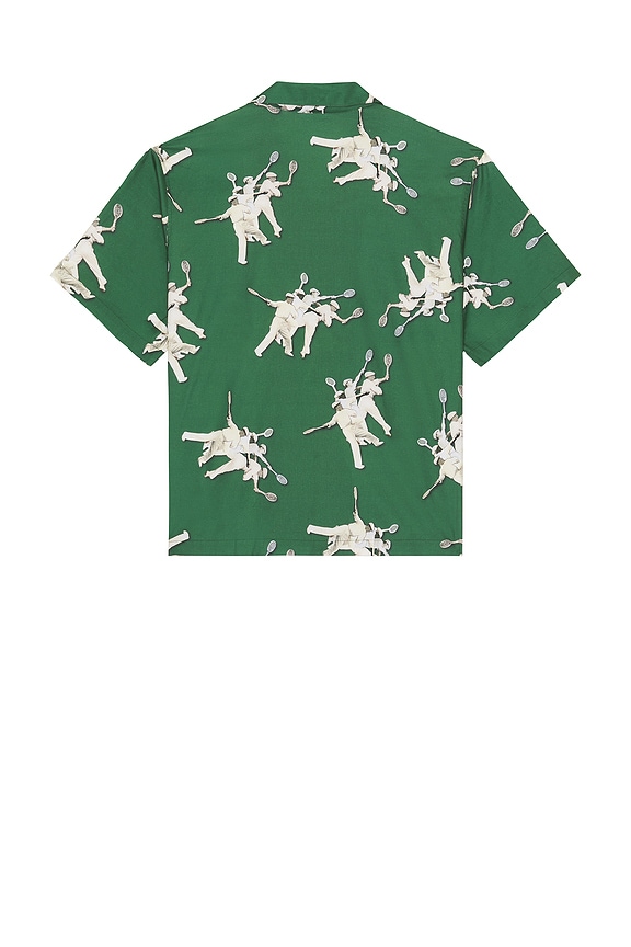 view 2 of 4 Short Sleeved Printed Shirt in Green
