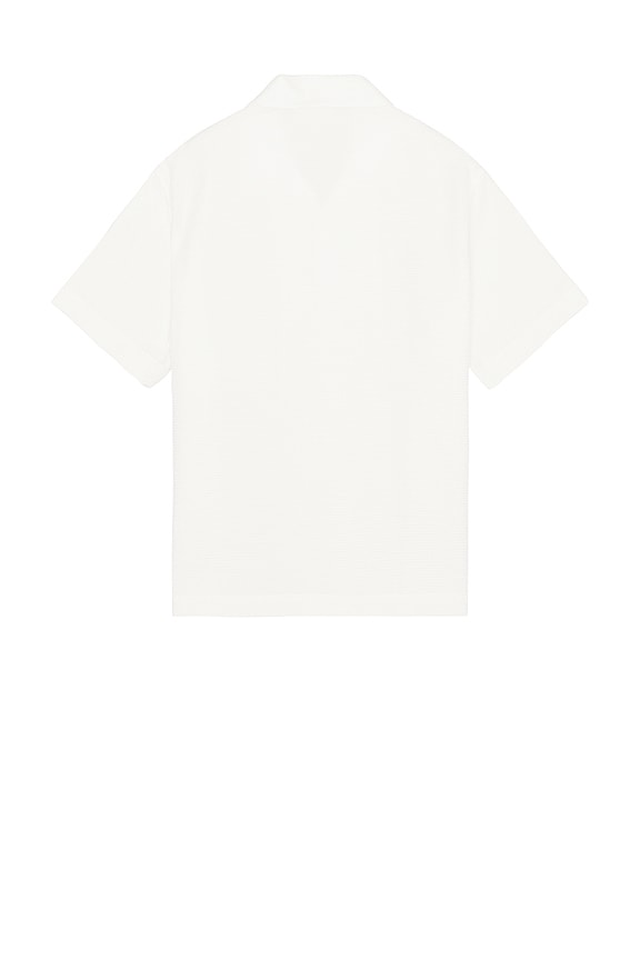 view 2 of 5 Waffle Textured Monochrome Shirt in Flour