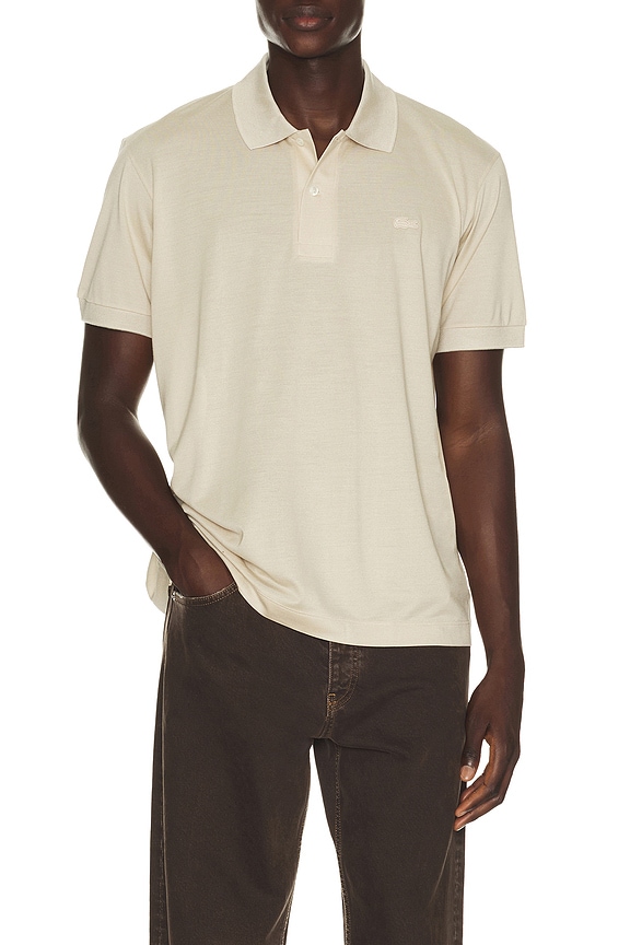 view 1 of 5 Silk Pique Polo in Fouine