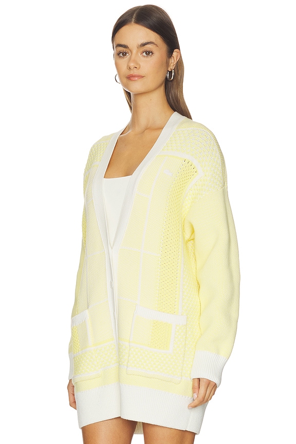 view 2 of 5 GILET JACQUARD GRAPHIQUE in Flour & Yellow