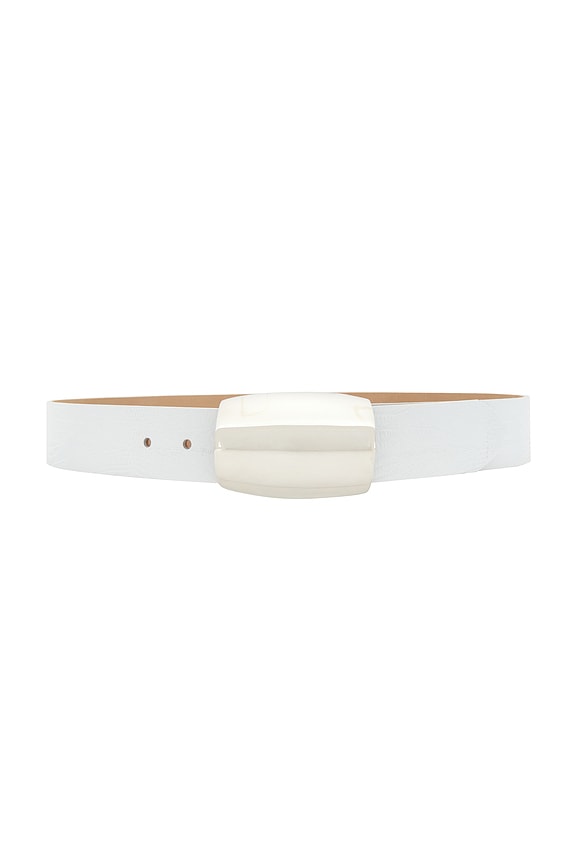 view 1 of 3 CINTURÓN MILOU in White Lizard Embossed