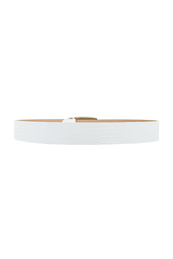 view 2 of 3 CINTURÓN MILOU in White Lizard Embossed