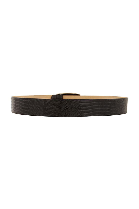 view 2 of 3 CEINTURE MILOU in Black Lizard Embossed