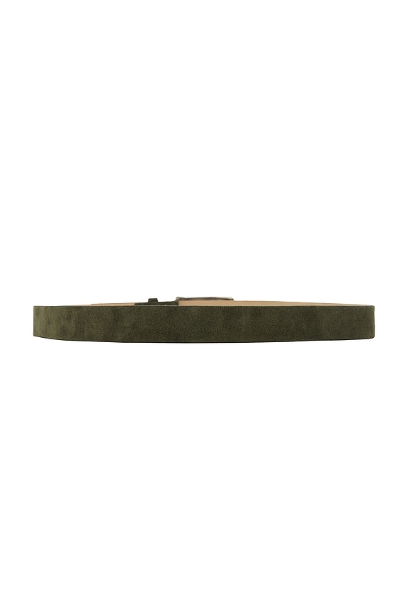 view 2 of 3 Marlowe Leather Belt in Olive Suede