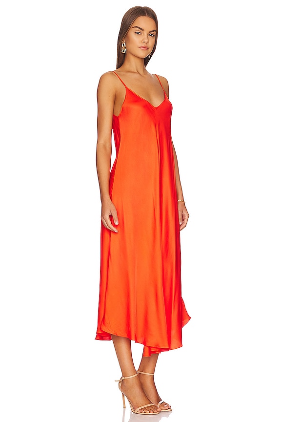 view 2 of 3 Lorraine Trapeze Dress in Cherry Tomato