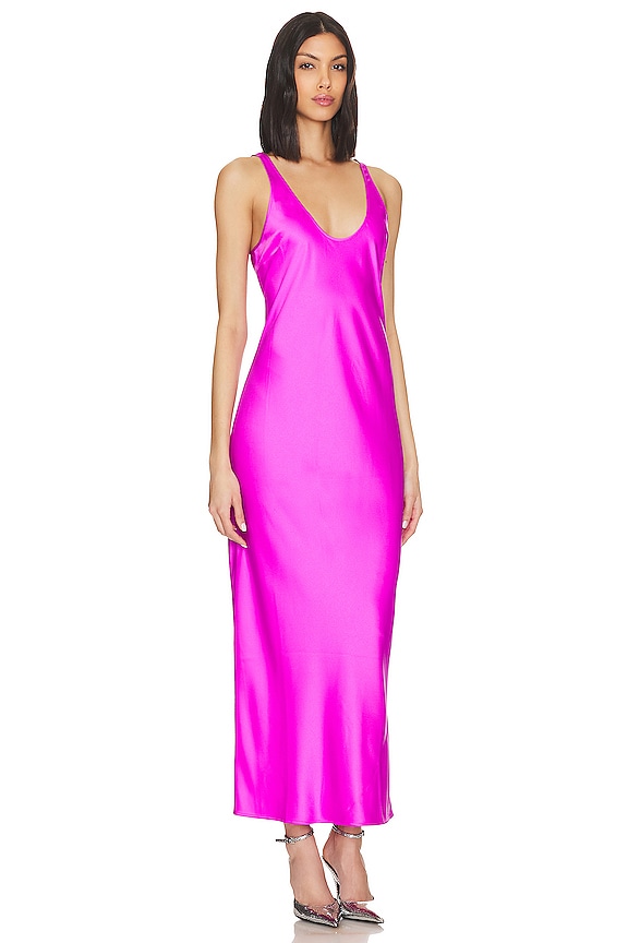 view 2 of 4 AKIYA 탱크 미디 드레스 in Bright Violet