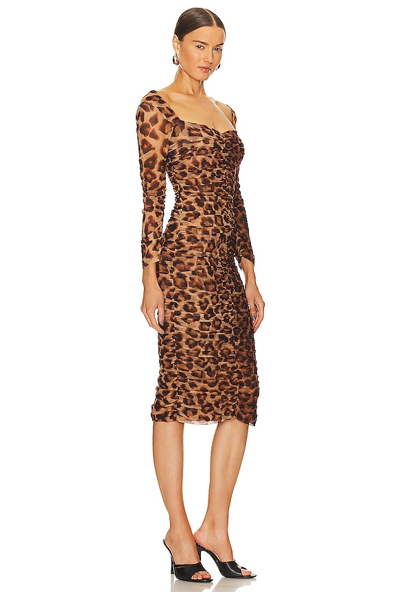 view 2 of 3 Marise Dress in Fawn Leopard