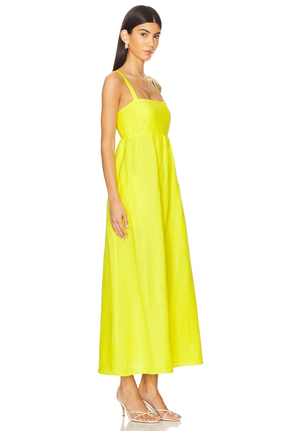 view 2 of 3 Jessamy Empire Waist Dress in Lemon