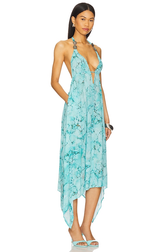 view 2 of 4 Umma Dress in Turquoise