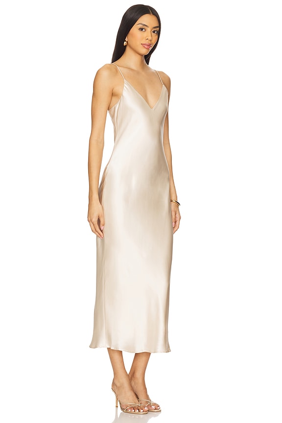 view 2 of 3 VESTIDO MIDI SERIDIE in Champagne