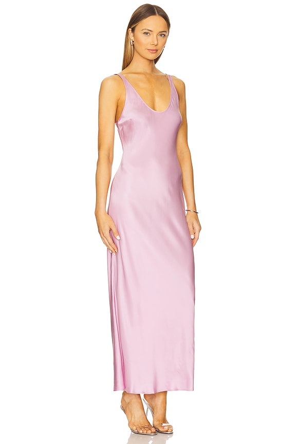 view 2 of 3 ROBE SANS MANCHES AKIYA in Mauve Mist