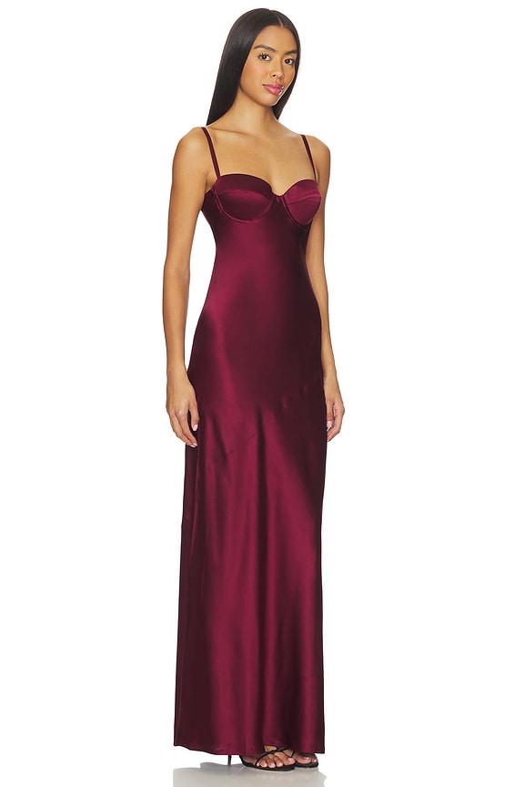 view 2 of 3 MAXIVESTIDO SAYLA in Dark Port