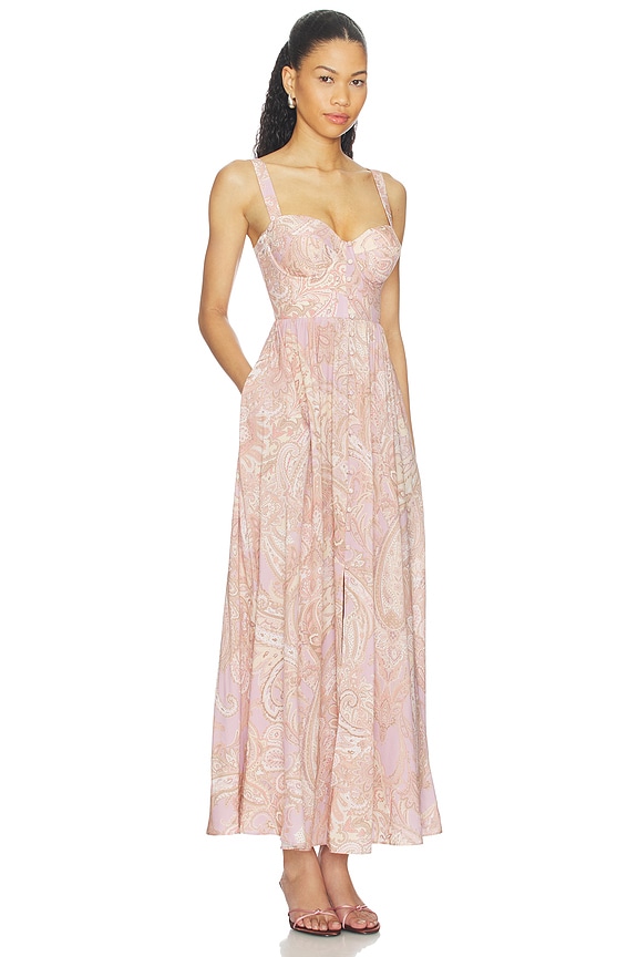view 2 of 3 VESTIDO ROSETTE MAXI in Multi Trad Paisley