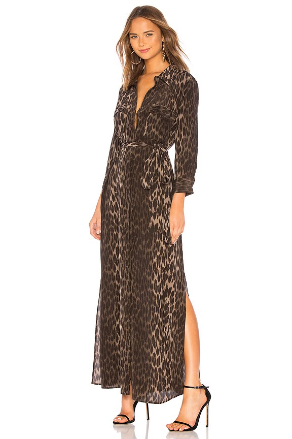 view 2 of 3 Cameron Dress in Dark Olive Multi