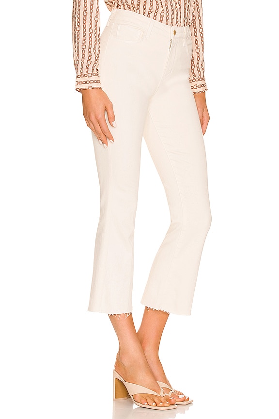 view 2 of 4 Kendra High Rise Crop Flare in Vintage White