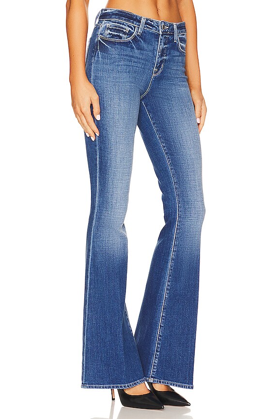 view 2 of 4 Bell High Rise Flare Jean in Dawson
