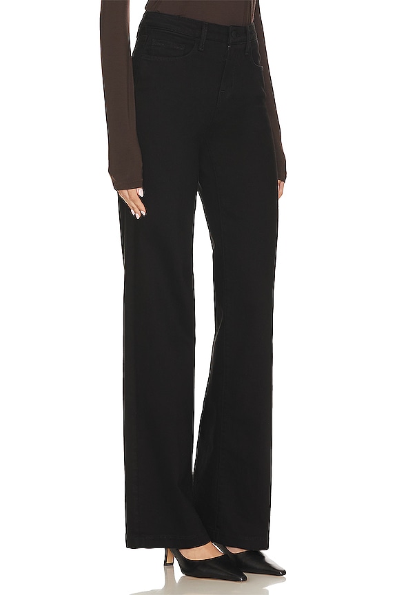 view 2 of 4 PIERNA ANCHA TIRO ALTO CLAYTON in Noir