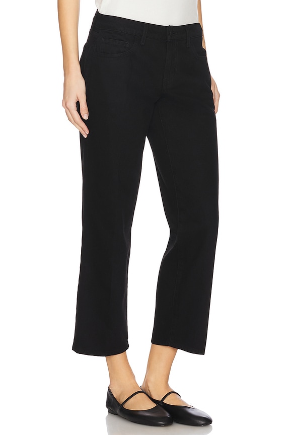 view 2 of 6 Blaine Crop Stovepipe Wide Leg Jeans in Noir