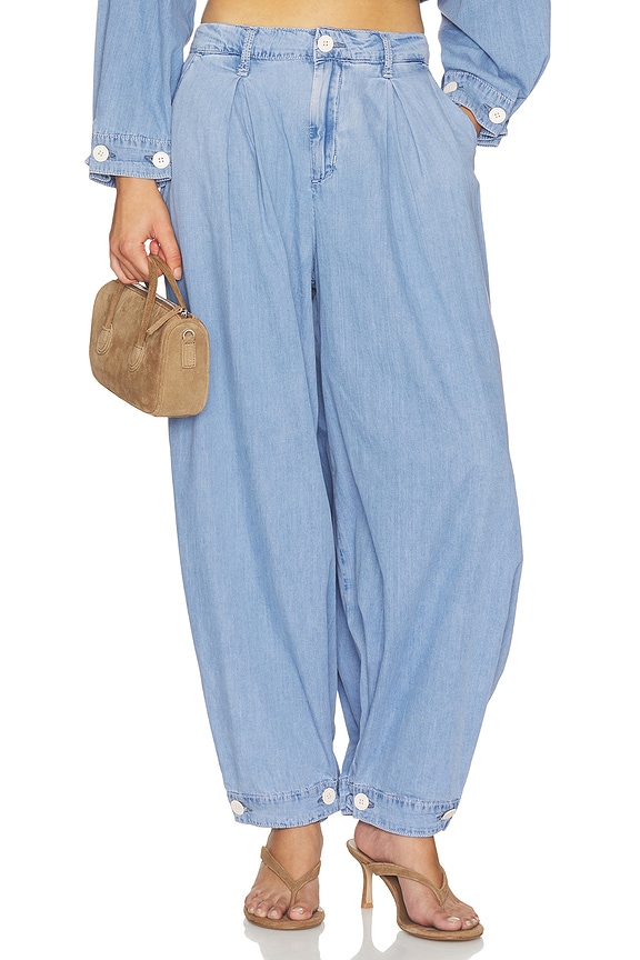 view 1 of 7 Elias Convertible Wide Leg Jeans in Oxnard