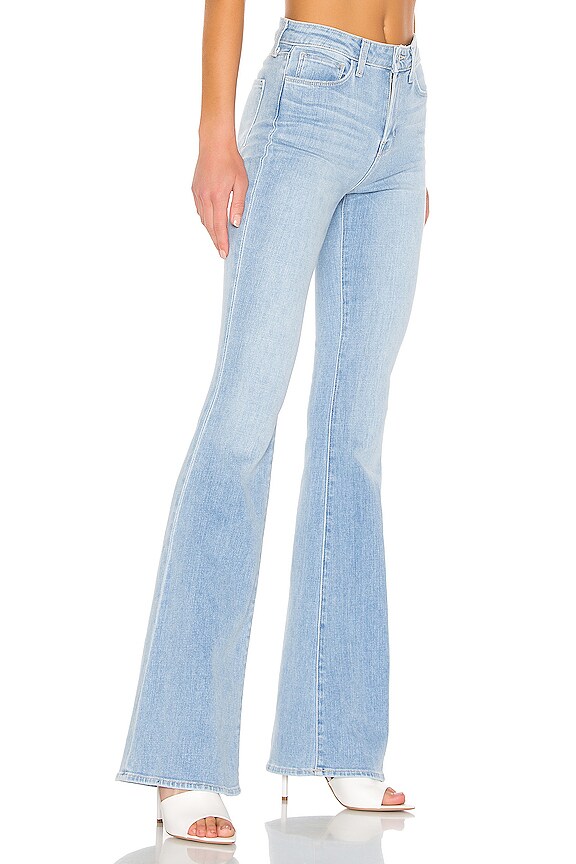 view 2 of 4 Bell High Rise Flare in Blue Cloud