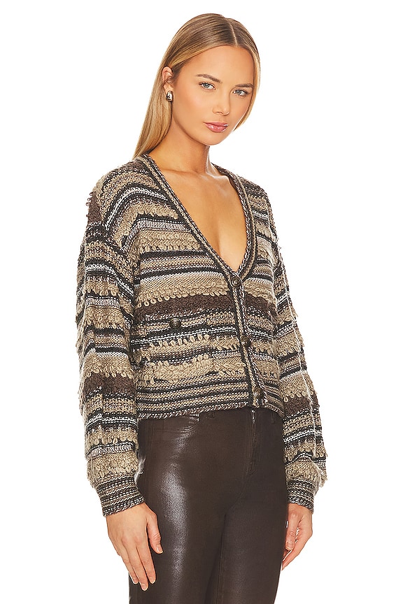 view 2 of 4 КАРДИГАН С ОБЪЕМНЫМ СИЛУЭТОМ HARRIET in Brown Multi