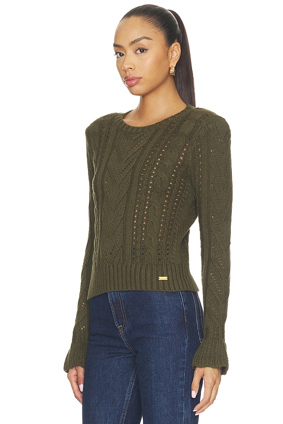 view 2 of 4 Mio Cable Crop Pullover in Kalamata