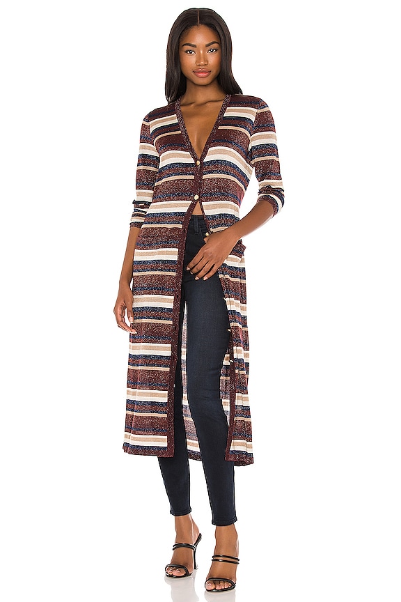 view 1 of 5 CÁRDIGAN LULEX in Brown Multi