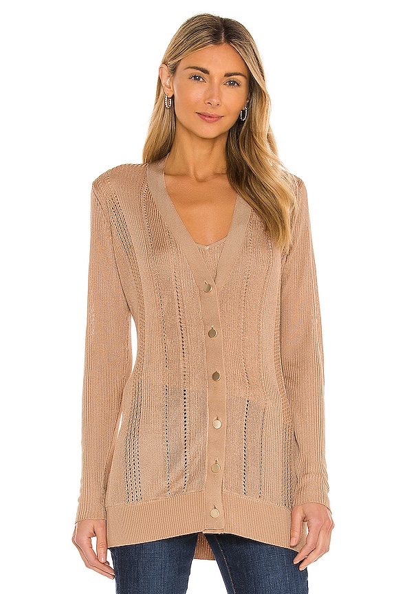 view 2 of 5 Millie Button Down Cardigan in Pecan