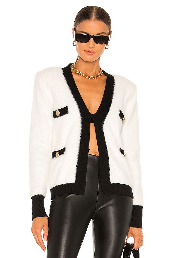 view 2 of 5 KAI カーディガン in White & Black