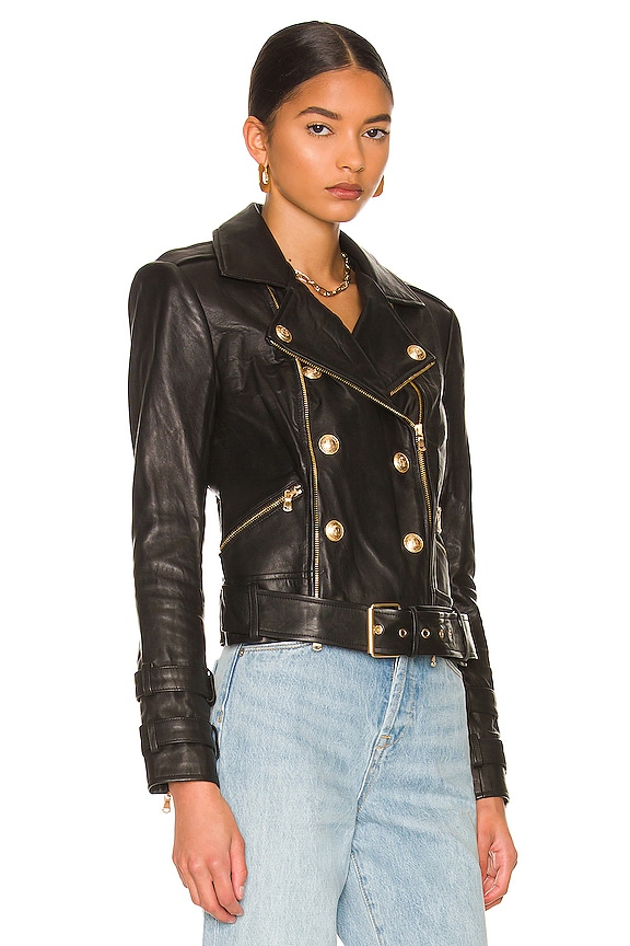 view 2 of 4 Billie Belted Leather Jacket in Black