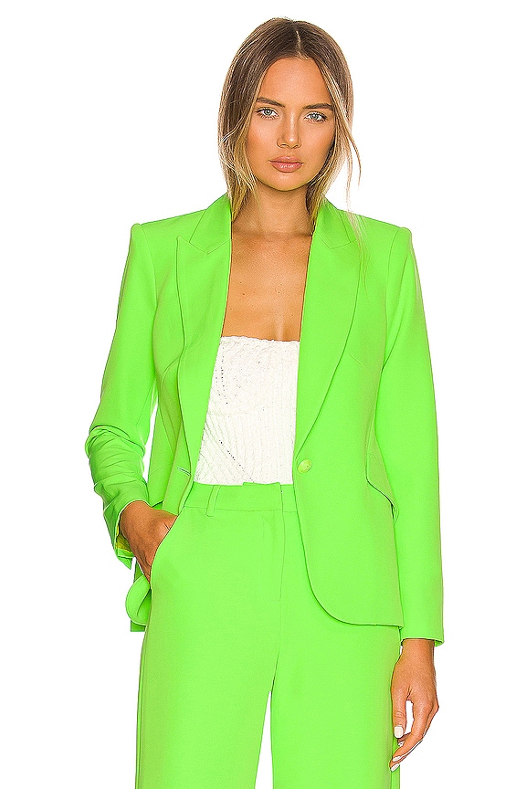 view 1 of 5 Chamberlain Blazer in Lime Green